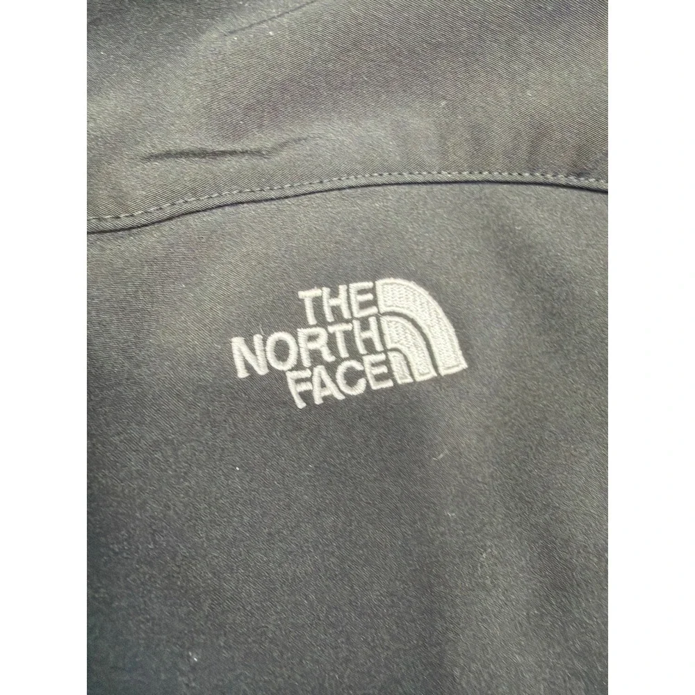 The North Face TNF Apex Jacket Boys XL Black Soft Shell Coat Fleece Lined Pocket